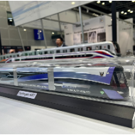 氢能源智轨亮相2023亚洲国际铁路展