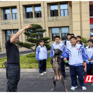 株洲市九方中学家长讲堂：与警犬的一次亲密接触