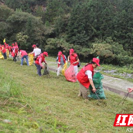 炎陵：“河小青”清洁库坝 东冲水库大坝涌现“志愿红”