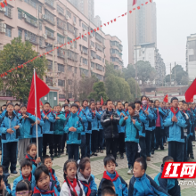 芦淞区庆云山小学·蚕梅小学教育发展共同体开展歌唱活动