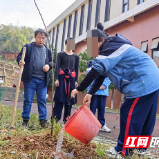 株洲市特殊教育学校开展植树节劳动教育活动