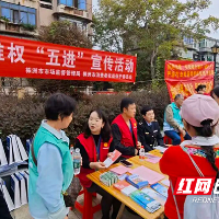 株洲市市场监管局开展消费维权进社区普法宣传活动