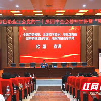 湖南省有色冶金工会“劳模工匠进校园”活动走进湖南有色金属职院