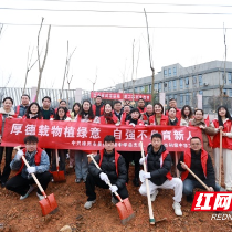 为水竹湖添绿！株洲景炎中学积极参加2025年城区义务植树“三认”活动