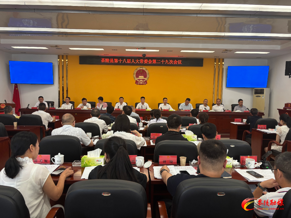 茶陵县第十八届人大常委会第二十九次会议召开  朱毅强任茶陵县政府代理县长