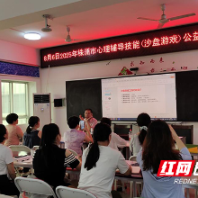 株洲市一中举办暑假沙盘游戏疗法专项培训