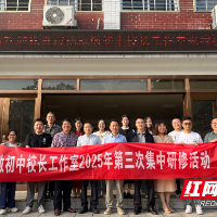 株洲市杨雄敏初中校长工作室开展2025年第三次线下集中研修活动
