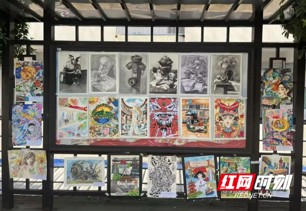 株洲市十九中举办儒家文化艺术节美术（书法）作品展