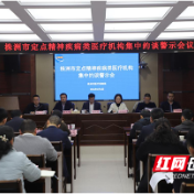 株洲市召开精神疾病类医疗机构集中约谈警示会议