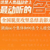 全国脱贫攻坚总结表彰大会上株洲这些集体、个人获表彰