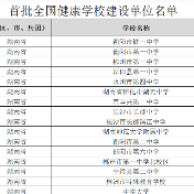 株洲市特殊教育学校获评“首批全国健康学校建设单位”