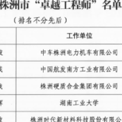 2025年株洲市“卓越工程师”“卓越青年工程师”选树结果揭晓