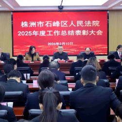石峰区法院召开2025年度年终总结表彰大会