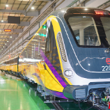 上海轨道交通市域线崇明线工程车辆株洲下线