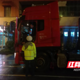 株洲荷塘交警凌晨查获一起故意遮挡号牌+改装+超载违法