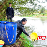 炎陵检法两院举行首次公益诉讼增殖放流活动