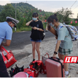 10公里 株洲交警接小女孩安全回家