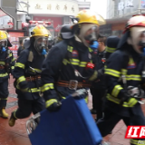 株洲消防开展芦淞市场群灭火救援联合演练