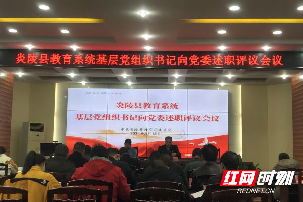 炎陵县教育系统召开基层党建工作述职评议会
