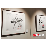 素羽丹顶清奇骨 鲁晓波绘画作品回乡展在株举行