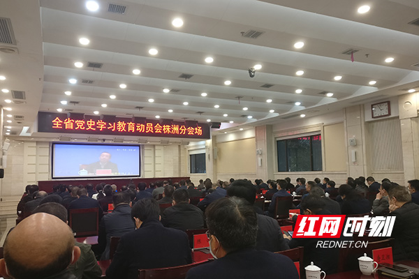 湖南省党史学习教育动员会召开 株洲市组织在分会场收看