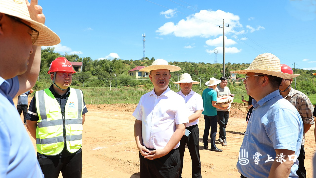 李晓彤调研醴娄高速（渌口区段）连接线项目建设工作