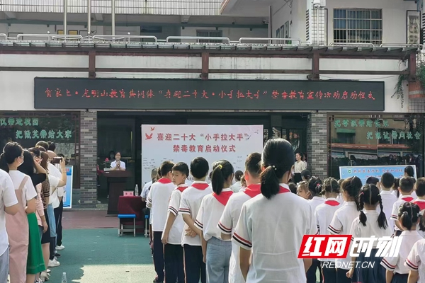 贺家土小学：小手拉大手 法治进万家