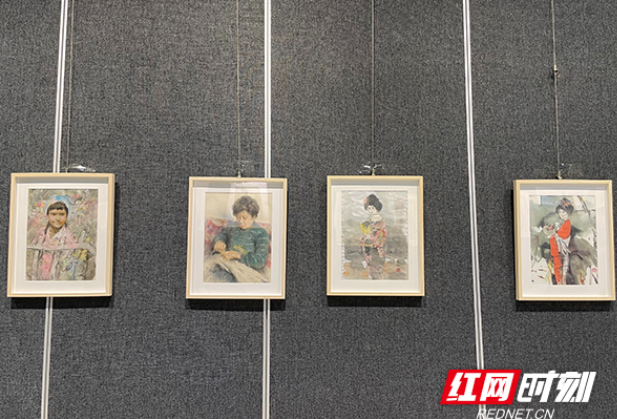 湘籍画家贺安成绘画作品在株洲展出