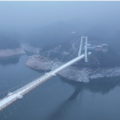 组图丨初雪映湖山，攸县酒仙湖一夜“银装素裹”