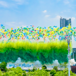 视频丨白天也能看3D烟花！醴陵创新日景烟花“七彩画师”惊艳首秀