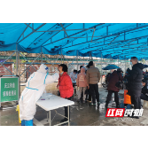芦淞区：为返乡居民开展核酸检测便民服务 