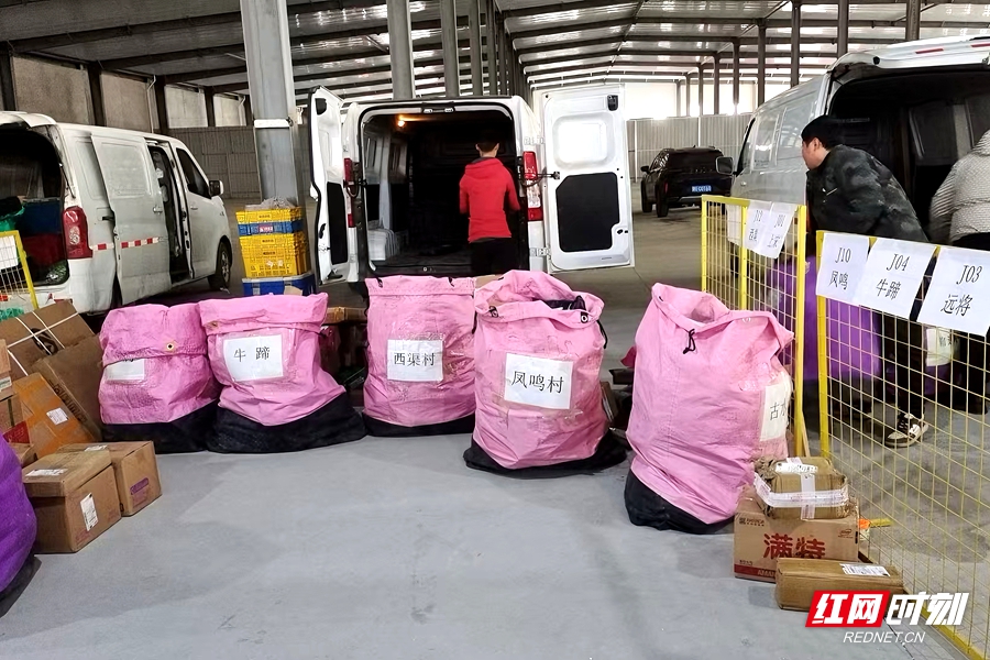 ▲拼多多“免费送货入村”服务落地扶风县，并依托县级物流共配中心建起了进村快递中转仓。摄影：王菲菲_副本.jpg