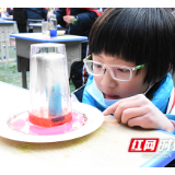 蜡烛吸水、水果发电……衡阳这所小学学生“玩转”科技节