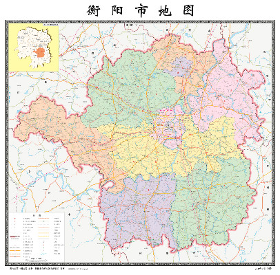 衡阳市地图及周边地图图片