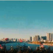 视频 | 冬日余晖照雁城 霞光万道映黄昏