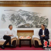 朱健会见宝能集团高级副总裁黄炜一行