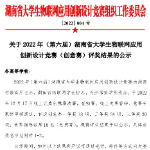 湖南省大学生物联网应用创新设计竞赛获奖名单公布，湖南交通工程学院获佳绩