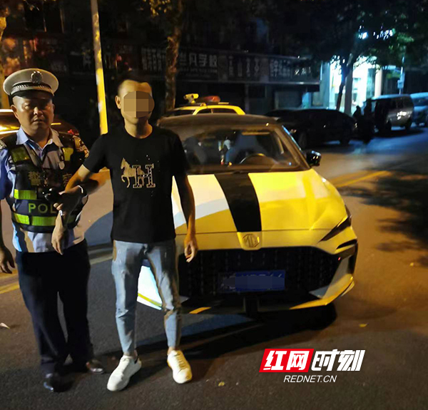 零点出击！衡阳交警查处两名“醉猫”