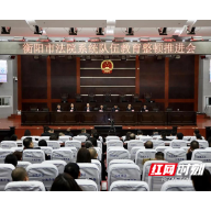 衡阳中院:有序推进查纠整改 着力整治顽瘴痼疾