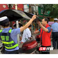 衡阳县公安交警联合“两站两员”开展交通安全劝导活动