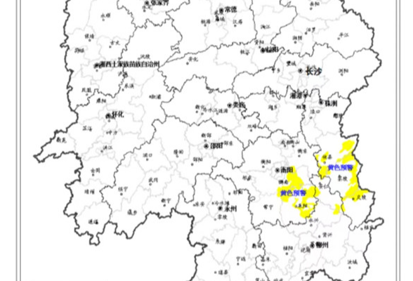 黄色预警！湘东南部分区域发生突发性地质灾害风险较高