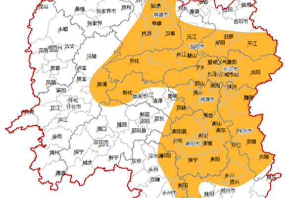 热力升级！湖南发布今年首个高温橙色预警，39 ℃以上高温来了