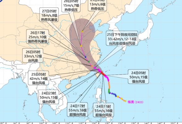 湖南局地有降雨，“格美”升级超强台风