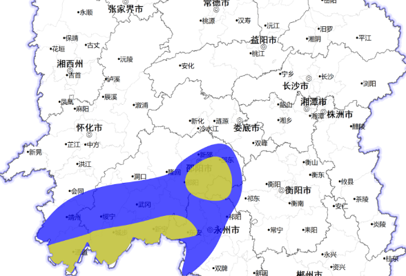 山洪灾害预警来了！怀化、邵阳、永州、衡阳、娄底等地请注意防范