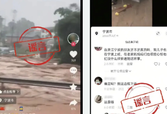 台风天蚂蚁搬家小鸟乱飞？外卖员被冲倒？警方通报