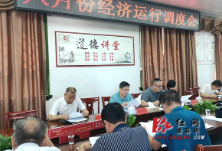 道县召开经济运行领导小组8月份工作例会