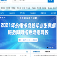 “职”挂云帆 乘风破浪——永州人社联合各高校举办网络招聘活动