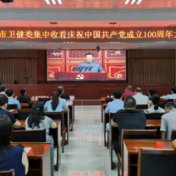 永州市卫健系统组织收看庆祝中国共产党成立100周年大会直播盛况