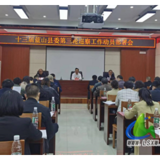 蓝山县召开十三届县委第三轮巡察工作动员部署会