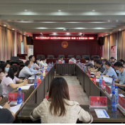 永州市人大法制委到双牌就《永州市文明行为促进条例(草案)》征求意见